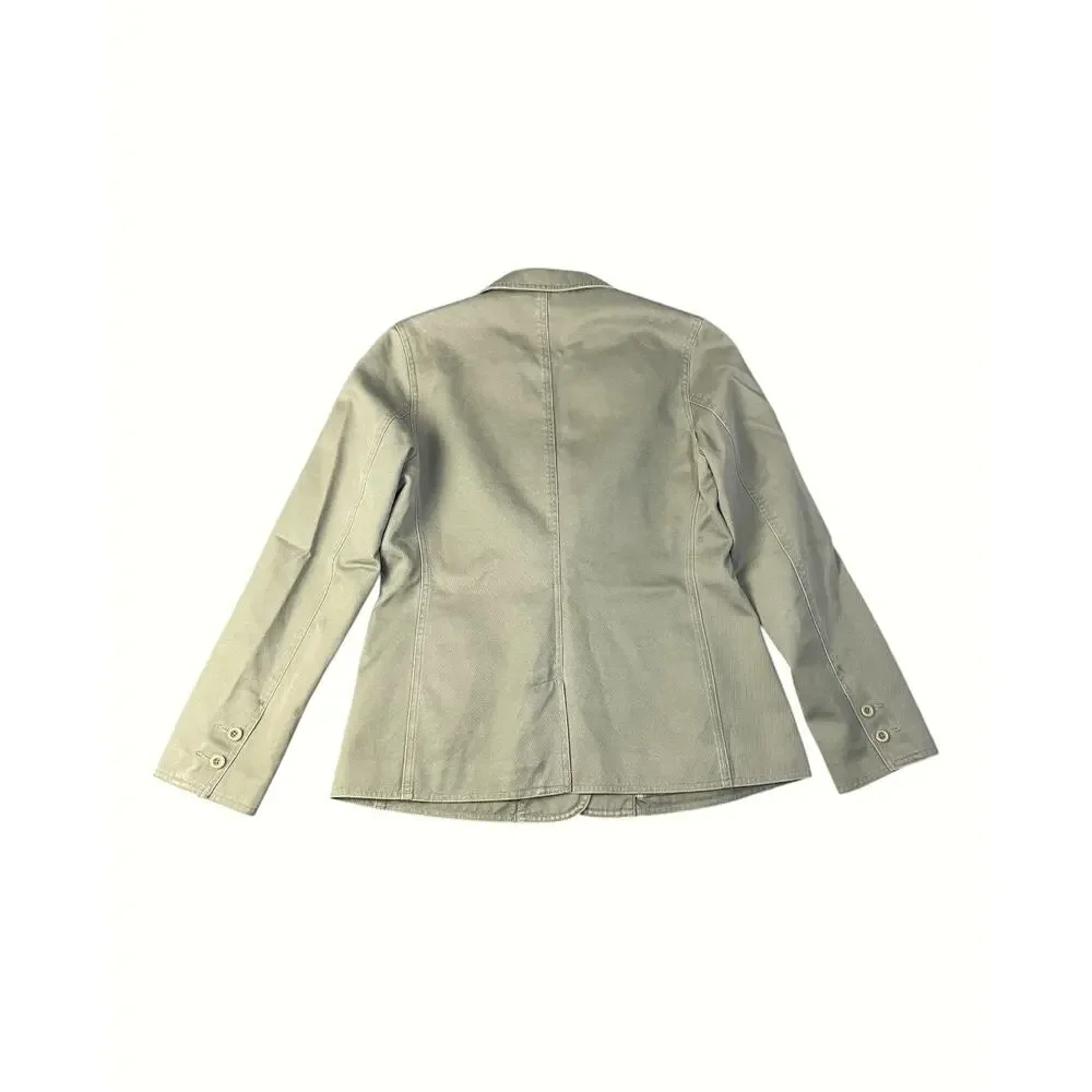 L.L. Bean Women’s Sage Green Medium Regular 100% Cotton Blazer